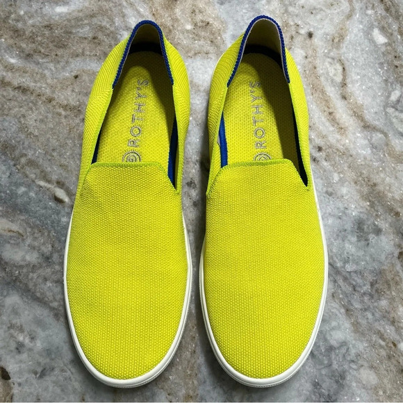 Rothy's Rare Electric Lemon Neon Yellow Slip-On Women’s Size 9 UNICORN RETIRED